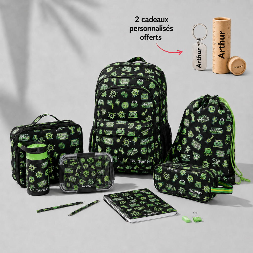 Set scolaire gaming dino