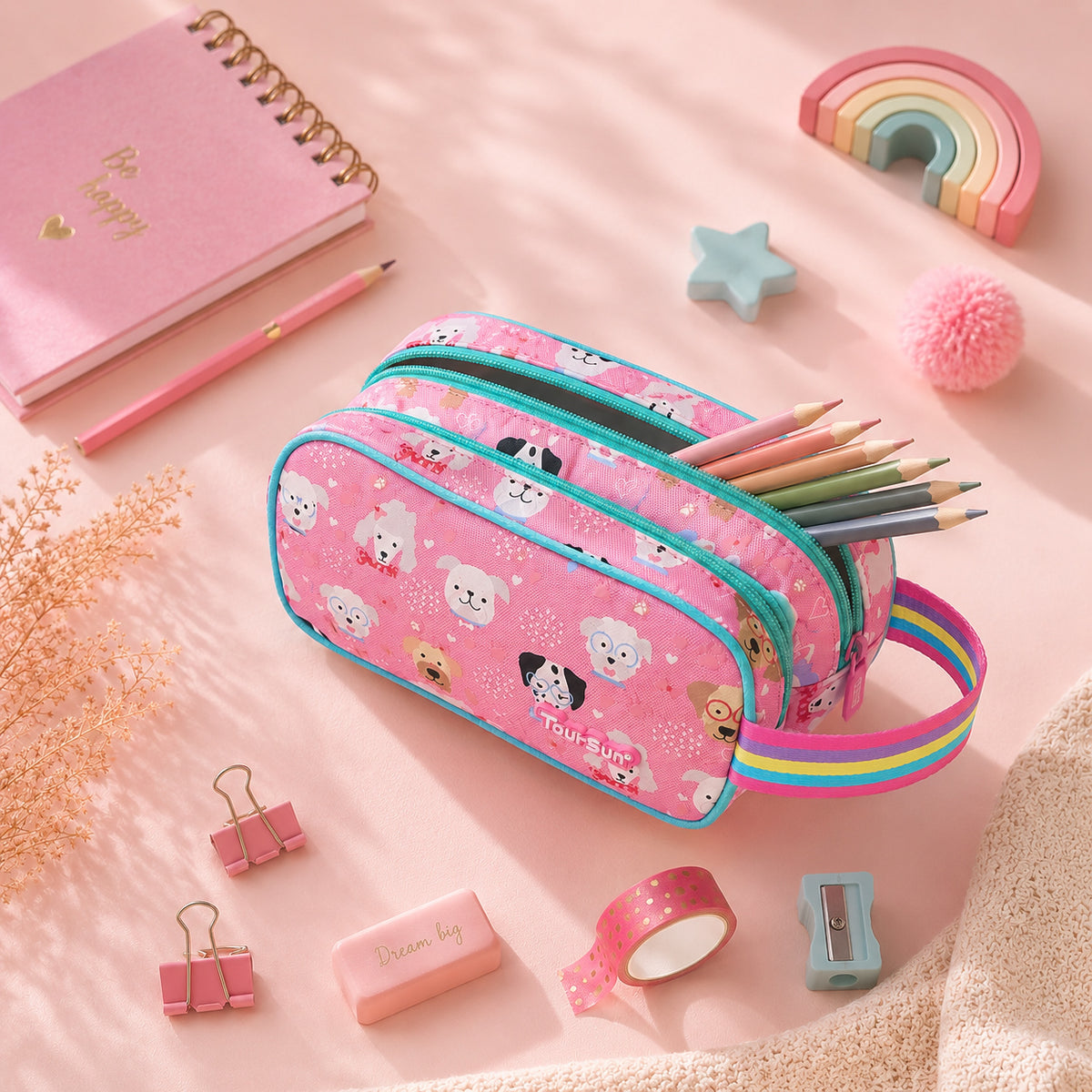 Set scolaire Pink Puppies