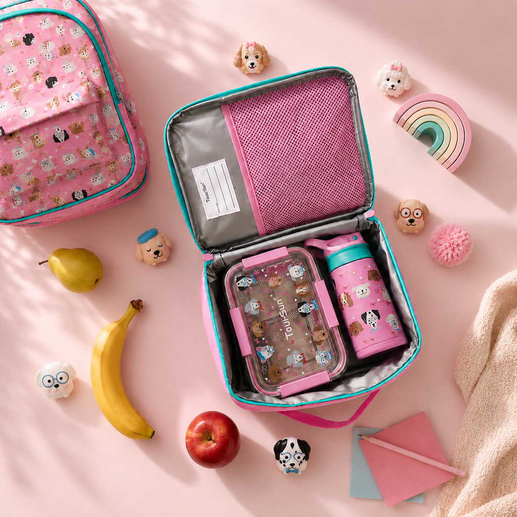 Set scolaire Pink Puppies