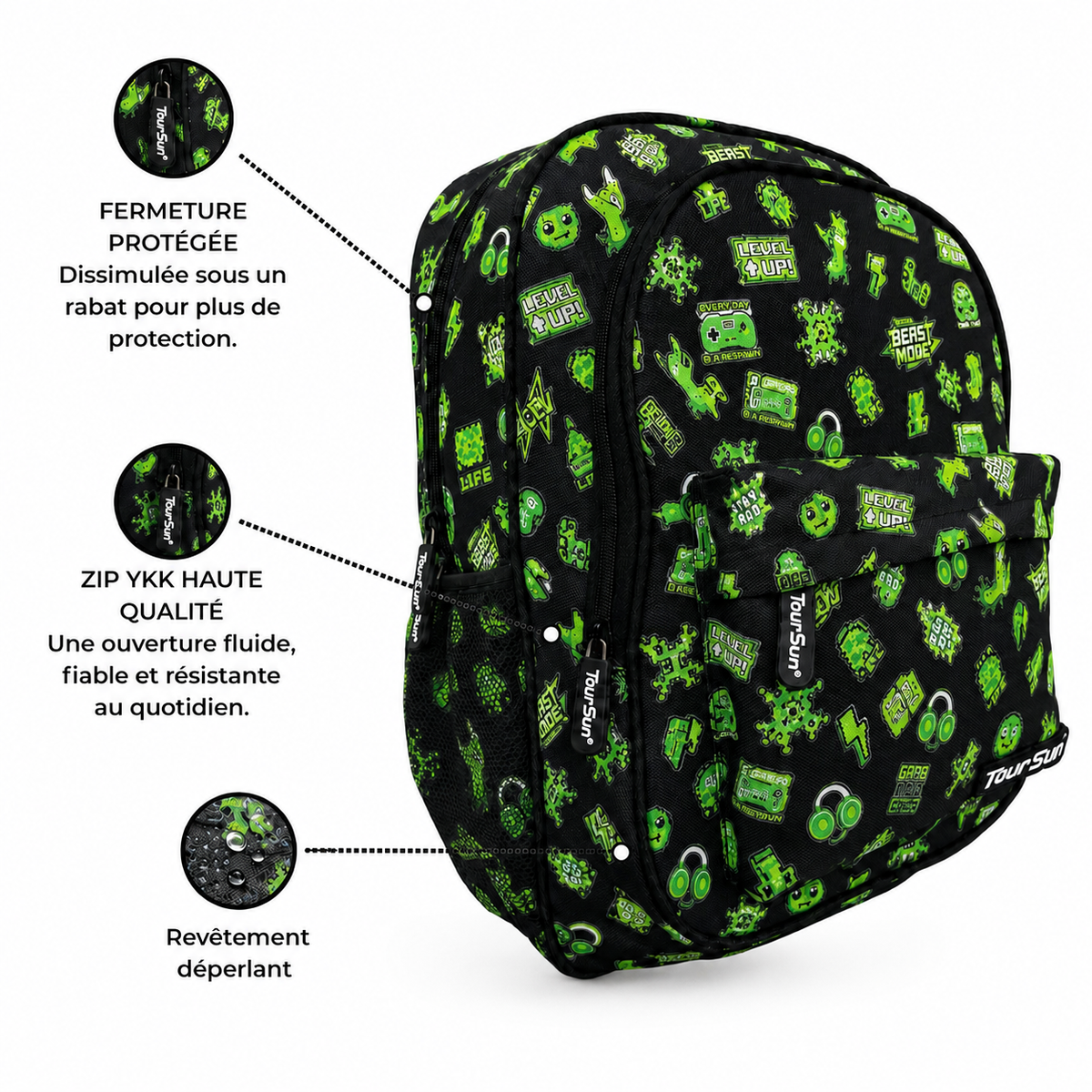 Set scolaire gaming dino